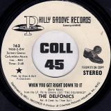 The Delfonics – When You Get Right Down To It (Stereo) b/w Mono – Philly Groove DJ 7″