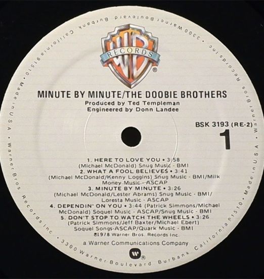 TheDoobieBrothers-MinuteByMinuteLABEL
