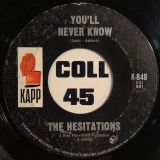 The Hesitations – You Can’t By Pass Love b/w You’ll Never Know – Kapp 7″