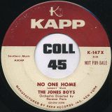 The Jones Boys – Mary Smith b/w No One Home – Kapp 7″