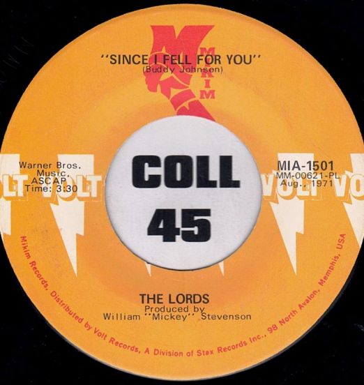 The Lords - Since I Fell For You b/w Only A Man - Mikim 7"