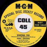April Stevens – Wanting You b/w Falling In Love Again – MGM DJ 7″