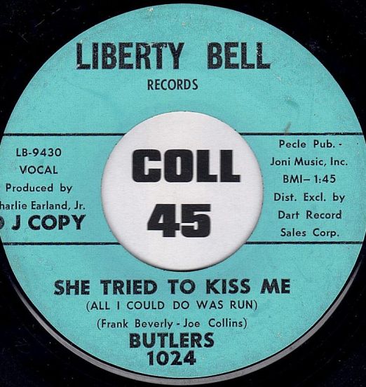 Butler's - She Tried To Kiss Me b/w The Sun's Message - Liberty Bell 7"