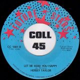 Hersey Taylor – We’re Gonna Run Out Of Time b/w Let Me Make You Happy – Future Stars 7″