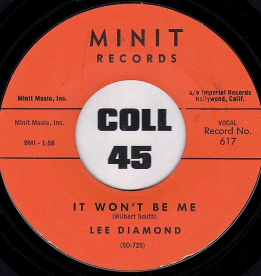 Lee Diamond - It Won't Be Me b/w Please Don't Leave - Minit 7"