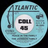 The Johnson Family – Peace In The Family STEREO b/w MONO version – Atlantic DJ 7″
