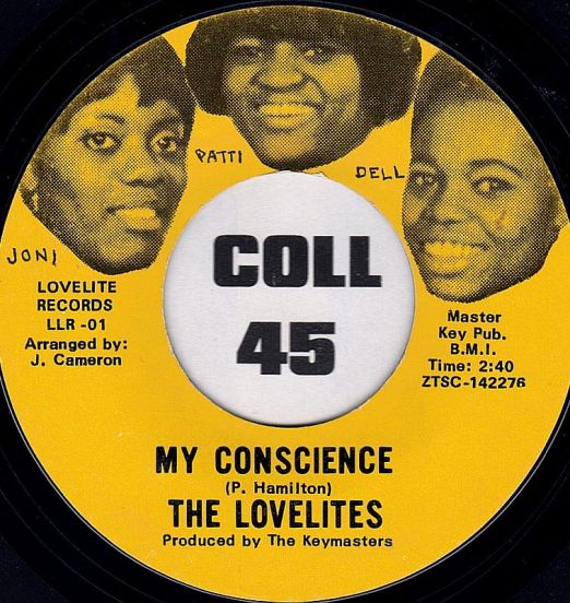 The Lovelites - My Conscience b/w Man In My Life - Lovelite 7"