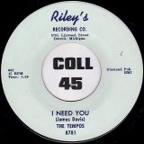 The Tempos – Don’t Leave Me b/w I Need You – Riley’s 7″