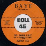 Audrey Slo – “Mamma” What Does A Girl Do? b/w “If I Could Live” For A Hundred Years – Baye 7″