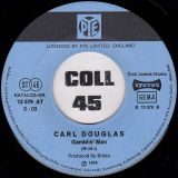Carl Douglas – Kung Fu Fighting b/w Gamblin’ Man – PYE 7″