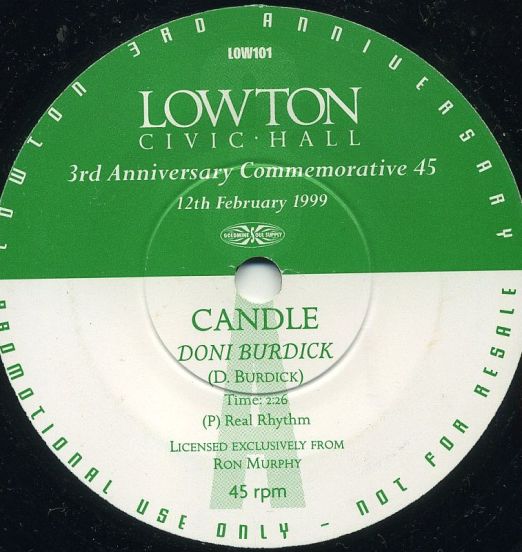 Doni Burdick - Candle b/w Celeste Hardie - You're Gone - S.C.S.C. UK 7"