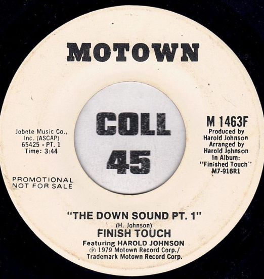 Finish Touch - The Down Sound Pt. 1 b/w Pt. 2 - Motown DJ 7"