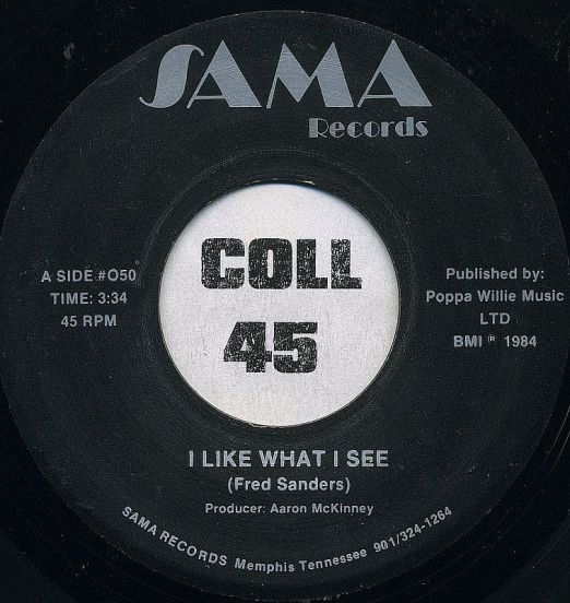 Fred Sanders - I Like What I See b/w I Had A Feeling - Sama 7"