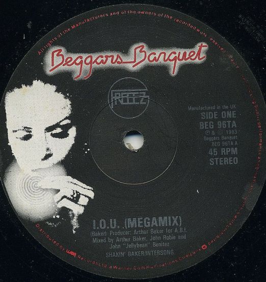 Freeez - I.O.U. (Megamix) - Beggars Banquet UK 12"