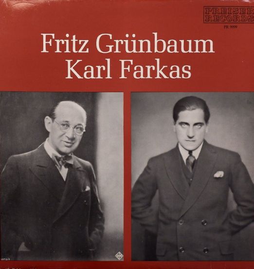 Fritz Grünbaum & Karl Farkas - Historische Aufnahmen - Preiser AT LP