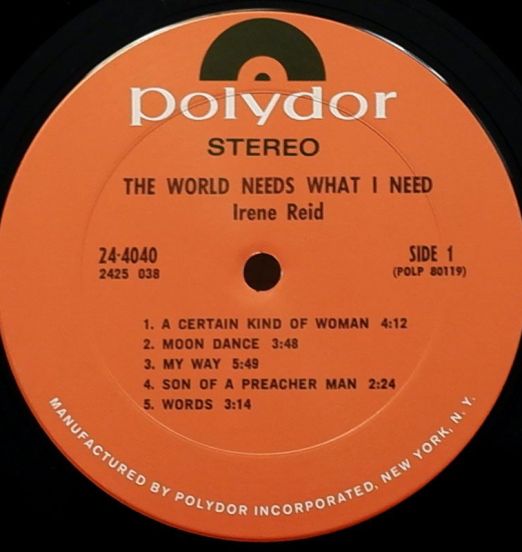 IreneReid-TheWorldNeedsWhatINeedLABEL