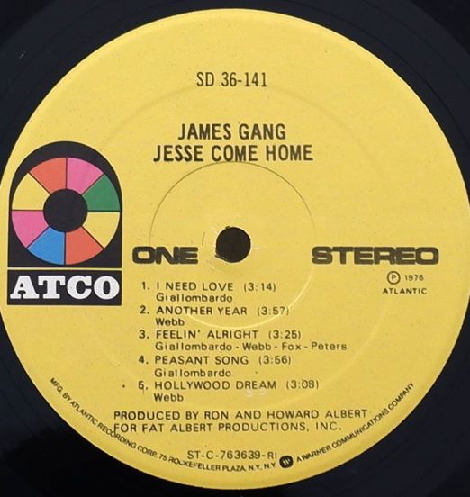 JamesGang-JesseComeHomeLABEL