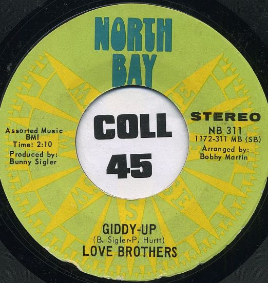 Love Brothers - Giddy Up b/w Bop De Do Waw - North Bay 7"