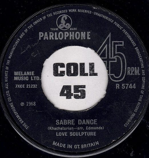 Love Sculpture - Sabre Dance b/w Think Of Love - Parlophone UK 7"