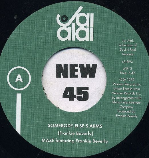 Maze feat. Frankie Beverly - Somebody Else's Arms b/w Love Is - Jai Alai ESP 7"