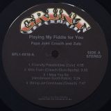 Papa John Creach & Zulu – Playing My Fiddle For You – Grunt LP
