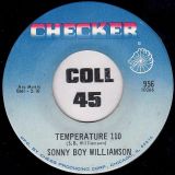 Sonny Boy Williamson – Temperature 110 b/w Lonesome Cabin – Checker 7″