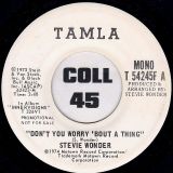 Stevie Wonder – Don’t You Worry ‘Bout A Thing STEREO b/w MONO Version – Tamla DJ 7″
