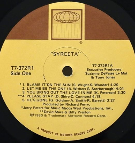 Syreeta-SyreetaLABEL