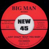The Embers – Just Crazy ‘Bout You Baby b/w Aware Of Love – Big Man UK 7″
