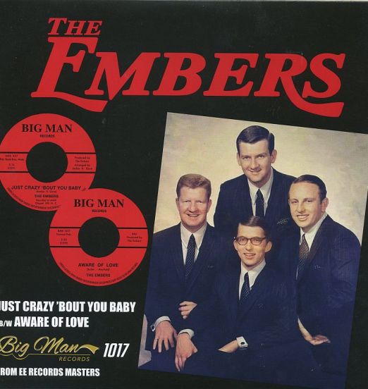 The Embers - Just Crazy 'Bout You Baby b/w Aware Of Love - Big Man UK 7"
