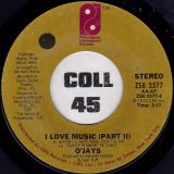 The O’Jays – I Love Music Part I b/w Part II – Philadelphia International 7″