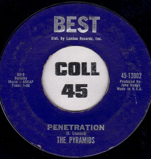 The Pyramids - Penetration b/w Here Comes Marsha - Best 7"