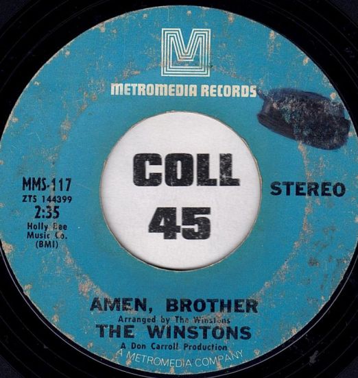 The Winstons - Color Him Father b/w Amen, Brother - Metromedia 7"