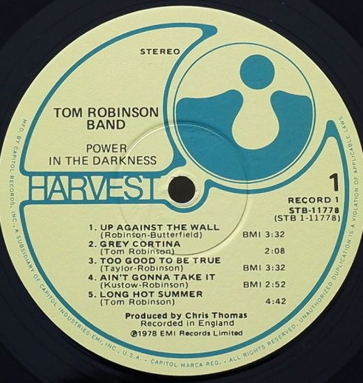 TomRobinsonBand-PowerInTheDarknessLABEL