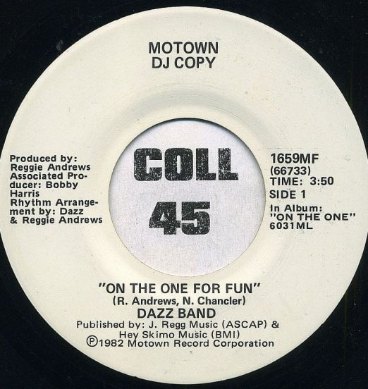 Dazz Band - On The One For Fun b/w Same - Motown DJ 7"