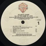 Atlantic Starr – All In The Name Of Love – Warner Bros. LP