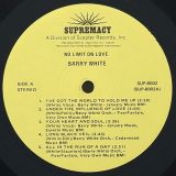 Barry White – No Limit On Love – Supremacy LP