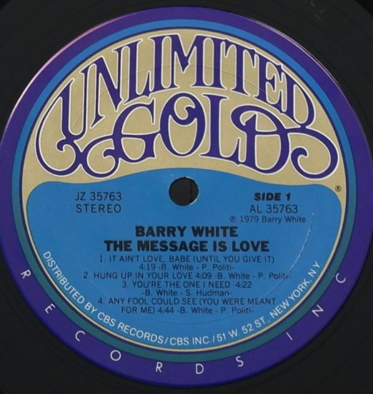 BarryWhite-TheMessageIsLoveLABEL