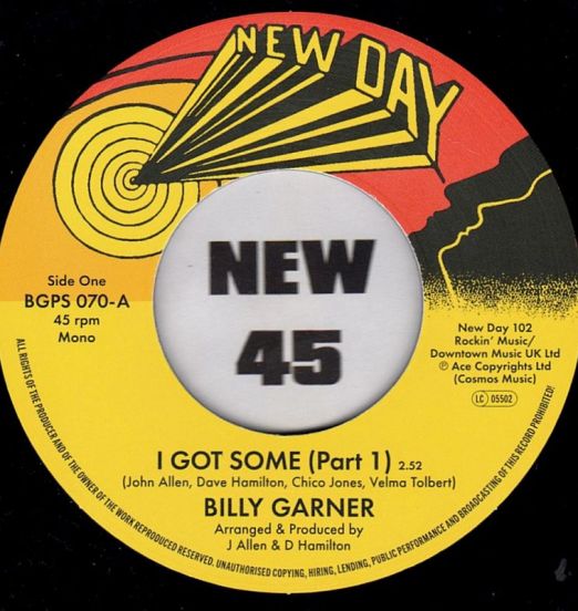 Billy Garner - I Got Some (Part 1&2) - BGP UK 7"