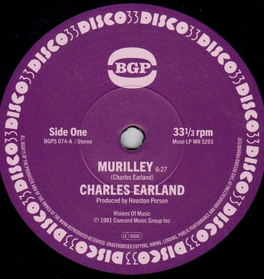 Charles Earland - Murilley b/w Leaving This Planet - BGP UK 7"