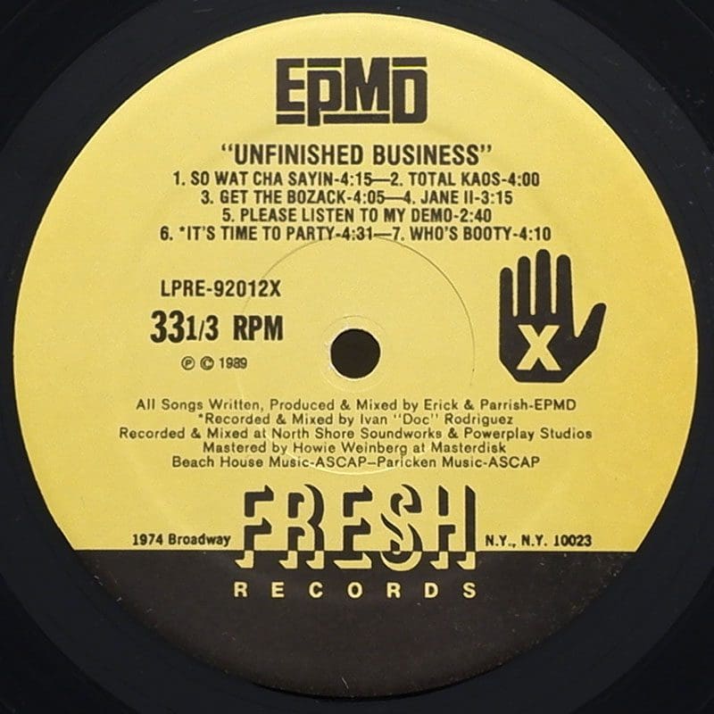 EPMD - Unfinished Business - Fresh LP -
