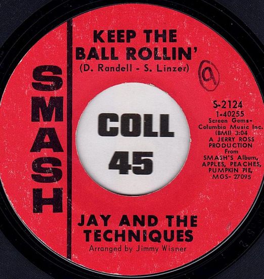 Jay And The Techniques - Keep The Ball Rollin' b/w Here We Go Again - Smash 7"