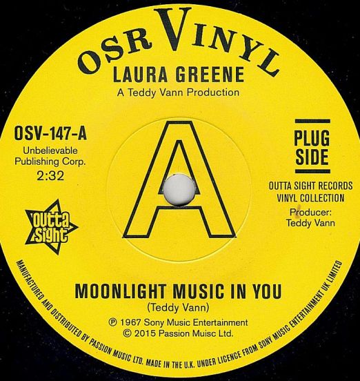 Laura Greene - Moonlight Music In You b/w Peggy March - If You Loved Me (Soul Coaxing-Ame Caline) - Outta Sight DJ UK 7"