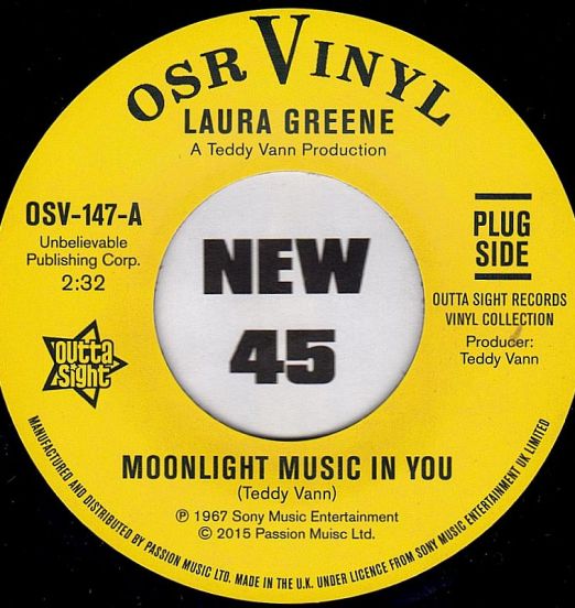 Laura Greene - Moonlight Music In You b/w Peggy March - If You Loved Me (Soul Coaxing-Ame Caline) - Outta Sight UK 7"