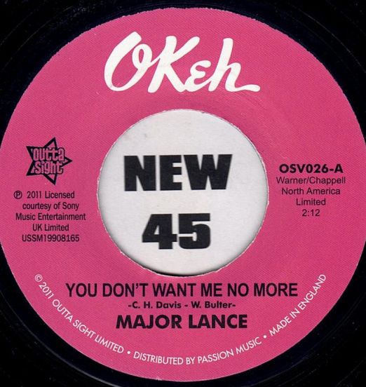 Major Lance - Investigate b/w It's The Beat - Outta Sight UK 7"