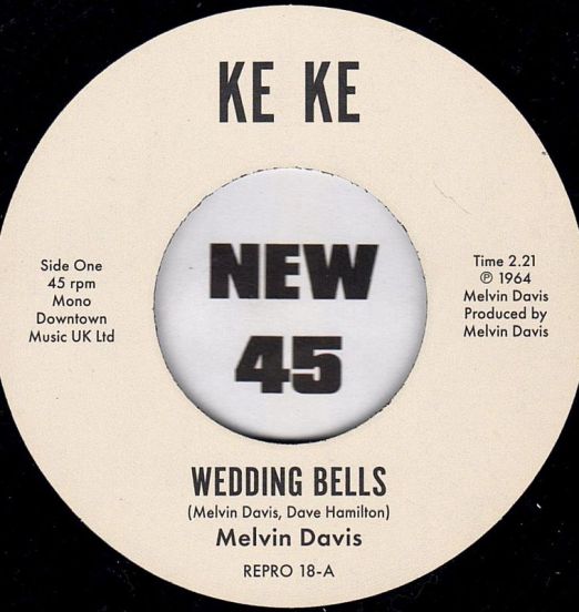 Melvin Davis - Wedding Bells b/w It's No News - Kent Repro UK 7"