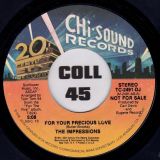 The Impressions – For Your Precious Love b/w Same – 20th Century Fox DJ 7″