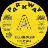 The Tymes – Here She Comes b/w Anymore – Outta Sight DJ UK 7″