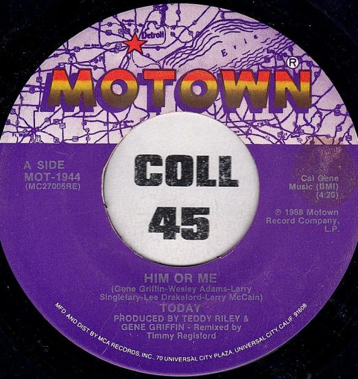 Today - Him Or Me b/w Him Or Me (Instrumental) - Motown 7"