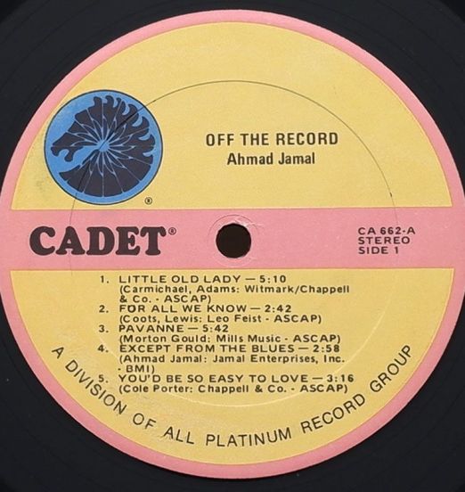 AhmadJamal-HappyMoodsOffTheRecordLABEL